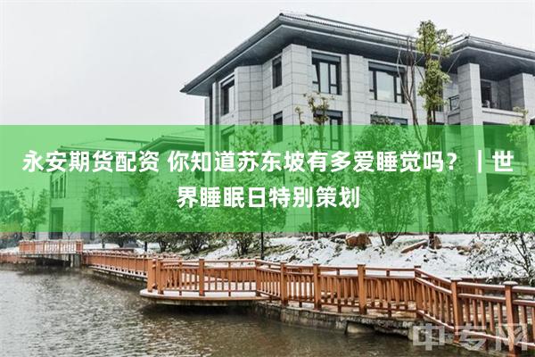 永安期货配资 你知道苏东坡有多爱睡觉吗？｜世界睡眠日特别策划