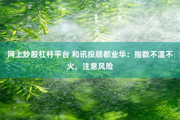 网上炒股杠杆平台 和讯投顾都业华：指数不温不火，注意风险