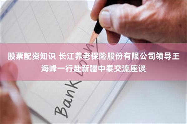 股票配资知识 长江养老保险股份有限公司领导王海峰一行赴新疆中泰交流座谈