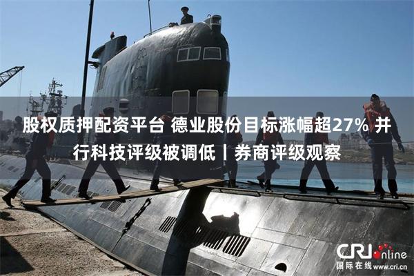股权质押配资平台 德业股份目标涨幅超27% 并行科技评级被调低丨券商评级观察