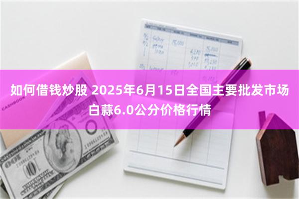 如何借钱炒股 2025年6月15日全国主要批发市场白蒜6.0公分价格行情