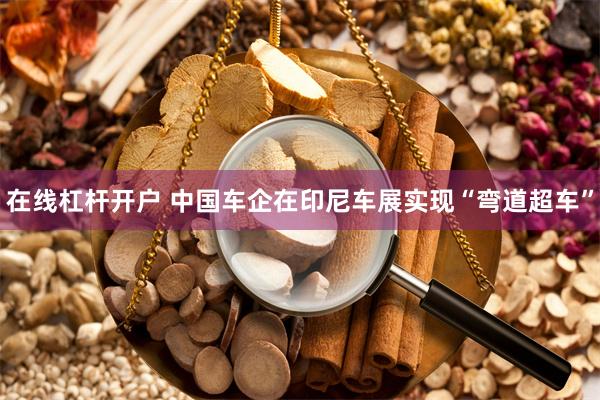 在线杠杆开户 中国车企在印尼车展实现“弯道超车”