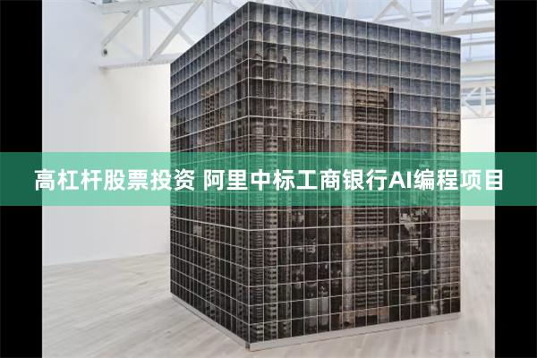 高杠杆股票投资 阿里中标工商银行AI编程项目